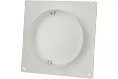 Diamètre plaque murale avec clapet anti-retour ronde en plastique : 100 mm - AFV100