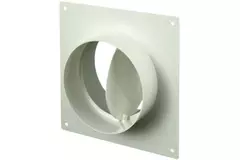 Plaque murale ronde en plastique avec clapet anti-retour, diamètre : 150 mm - AFV150