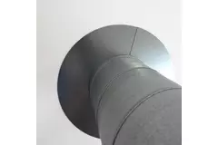 Rosette de finition Ø 200 mm galvanisée Sendz. (2 parties)