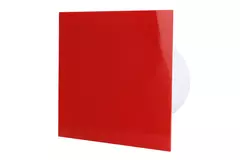 Air Roxy vmc salle de bain avec diamètre de raccordement 125 mm - front en plastique rouge