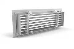 Grille à barres pour fixation au sol avec clips - 200x50 mm