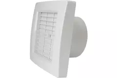 Europlast vmc salle de bain Ø 100 mm Blanc avec clapet à fermeture automatique - de luxe X100Z