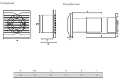 Ventilateur de toilette et de salle de bain Ø100 Vent-Axia Azur SELV 12V