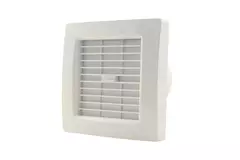 Vmc salle de bain Ø 120 mm Blanc avec volet à fermeture automatique - deluxe X120Z