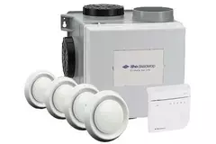Itho Daalderop CVE-S ECO Optima High Performance Package HE 415 m³/h + sonde d'humidité + contrôle CO2 + 4 vannes - euro plug