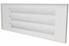 Grille mur extérieur 300 m x 100 mm BLANC