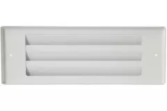 Grille mur extérieur 300 m x 100 mm BLANC