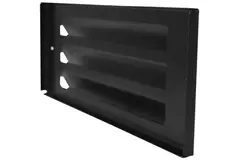 Grille murale extérieure montée en saillie 300mm x 100mm NOIR