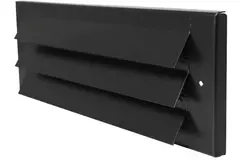 Grille murale extérieure montée en saillie 300mm x 100mm NOIR