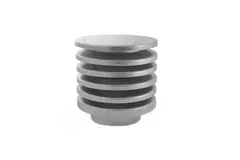 Capot de toit circulaire avec entrée et sortie d'air avec lamelles Ø250 mm