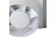 Vmc salle de bain Ø 125 mm avec minuterie et capteur d'humidité - front en verre satin doré