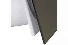 Vmc salle de bain Ø 125 mm avec minuterie et capteur d'humidité - front en verre satin doré