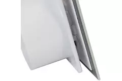 Vmc salle de bain Ø 125 mm avec cordon de tirage et fiche - front en verre satin argenté