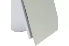 Vmc salle de bain Ø 125 mm avec cordon de tirage et fiche - front en verre satin argenté
