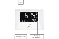 Moniteur de CO2 - indicateur d'air avec affichage de la température et de l'humidité