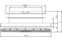 Bouche d'alimentation Zehnder ComfoValve Luna S125
