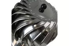 Tourelle de ventilation alimentée par le vent Cowl 150 mm en acier inoxydable avec solin de toit incluse - 65m3/h