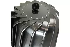 Tourelle de ventilation alimentée par le vent Cowl Oblong 150 mm en acier inoxydable avec solin de toit incluse - 325m3/h