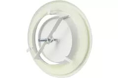 Bouche d'extraction métal Ø 200 mm RAL 9010 avec clips à ressorts - DVSC200