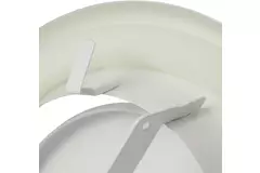 Bouche d'extraction métal Ø 200 mm RAL 9010 avec clips à ressorts - DVSC200