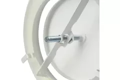 Bouche d'extraction métal Ø 200 mm RAL 9010 avec clips à ressorts - DVSC200