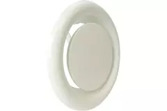 Bouche d'extraction métal Ø 200 mm RAL 9010 avec clips à ressorts - DVSC200