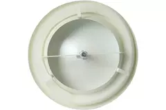 Bouche de soufflage métal Ø 80 mm RAL 9010 avec clips à ressorts - DVSC-P080
