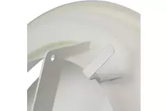 Bouche de soufflage métal Ø 80 mm RAL 9010 avec clips à ressorts - DVSC-P080