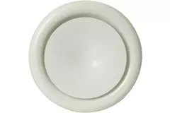 Bouche de soufflage métal Ø 80 mm RAL 9010 avec clips à ressorts - DVSC-P080