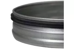 Couvercle spiralé Ø 160 mm pour conduit rigide galvanisé - Galvanisé