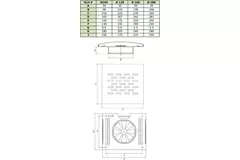 Bouche d'alimentation et d'extraction de luxe avec filtre Ø 100 mm - Alpha DLD-P100