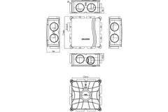 Pack DucoBox Silent Connect tout-en-un 400 m³/h + Émetteur RFT + 4 bouches VMC - prise de terre