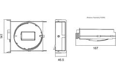 Volet de contrôle de l'humidité Duco Focus 50m3/h