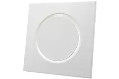 Bouche d'extraction en métal carrée Ø 125 mm blanche avec clips - DVSQ125
