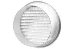 Grille de ventilation métal ronde avec douille de montage Ø 180 mm aluminium - DWRA180S