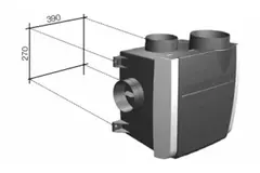Vasco C400 Basic RF LE 400 m³/h + capteur d'humidité