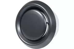 Bouche de ventilation VMC plastique avec fourreau de montage noir anthracite - Ø 125 mm - VD125A