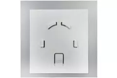 Vmc salle de bain Ø 125 mm avec cordon de tirage et fiche - front en verre satin argenté