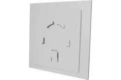 Vmc salle de bain Ø 100 mm - front en plastique blanc brillant
