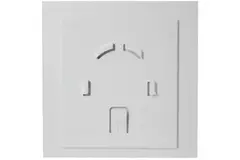 Vmc salle de bain Ø 100 mm - front en plastique blanc brillant
