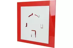 Air Roxy vmc salle de bain avec diamètre de raccordement 125 mm - front en plastique rouge