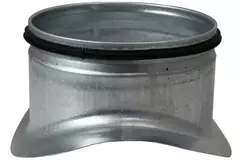 Piquage rond symétrique Ø 150/160 mm - 125 mm (90°) - galvanisé