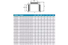 Pièce en T isolée Thermoduct 315 mm - 160 mm de diamètre (90 degrés)