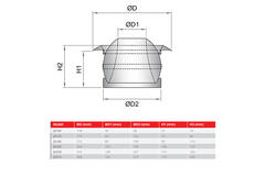 Diffuseur à jet 250mm Montage murale et plafond RAL 9005