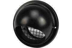 Grille à rouleaux sphériques en acier inoxydable 125 mm transit mural - EL-SS-B125 SS RAL9005