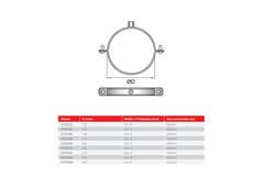 Thermoduct 13mm bracket 315mm - PC13TD315