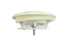 Valve d'échappement de ventilation en métal 125mm avec ressorts de friction - DVS-C125 - RAL 9016