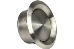 Vanne de ventilation en acier inoxydable 200mm échappement et alimentation avec ressorts de friction - DVI-C200