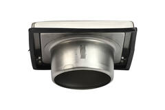 Grille frontale en acier inoxydable 150 mm avec clapet anti-retour à entrée haute - EL-SS-BD150 SS