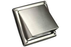 Grille frontale en acier inoxydable 150 mm avec clapet anti-retour à entrée haute - EL-SS-BD150 SS
